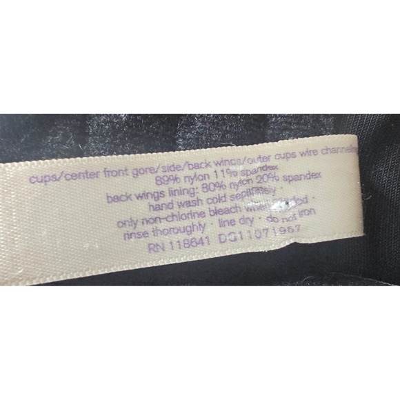 Cacique Smooth Boost Black Leopard Trim Full Coverage Underwire Bra 40F - Picture 7 of 7